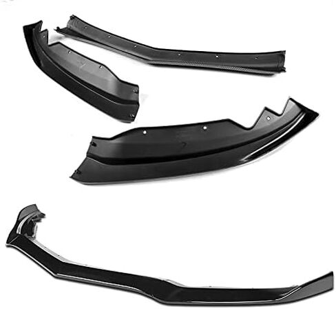 EPARTS JDM 3-Piece Front Bumper Lip Splitter Chin Spoiler Kit Compatible with 2015-2018 Cadillac ATS (Painted Black) in Saudi Arabia