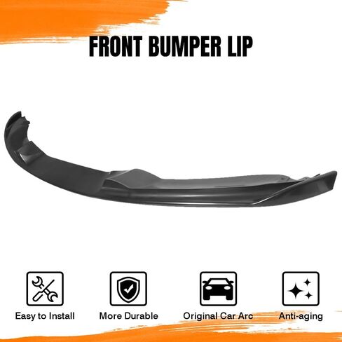 Front Bumper Lip Spoiler, Compatible with 2007-2011 BMW E82 128 Models Only, PU Unpainted H Style Add-on Front Splitter Air Dam Chin Protector in Saudi Arabia