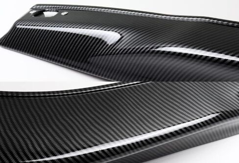 Q1-TECH, Front Bumper Lip fit for Compatible with 2013-2015 Honda Accord 4-Door/Sedan Only, Front Bumper Lip Spoiler Air Chin Body Kit Splitter Painted Glossy Carbon Fiber ABS, 2014 (HFP-Style) in Saudi Arabia