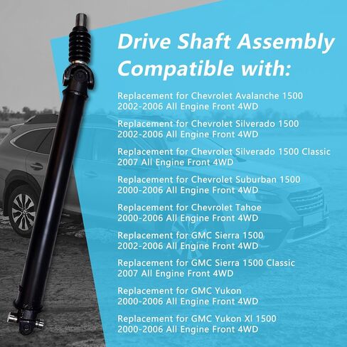 15087450 938-221 عمود الدفع الأمامي مجموعة عمود الدفع 4WD لسيارة Chevy Silverado 1500 Suburban Avalanche 1500 Tahoe & GMC Sierra 1500 Yukon XL 2002-2006، استبدل OE 15182095 15764125 938221 in Kuwait