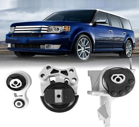 3PCS Engine Motor Mount and Trans Mount Fits for Ford Flex 2009-2012 V6-3.5L Automatic Transmission Replacement for 5425 5342 5429 in Saudi Arabia