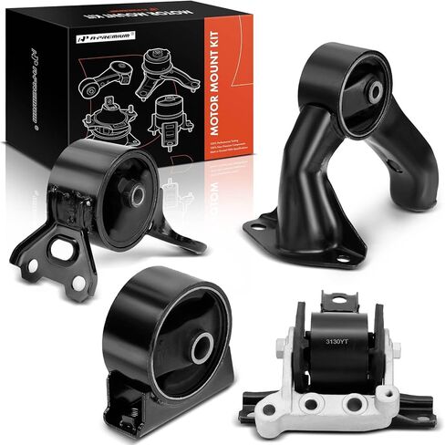 حامل محرك المحرك A-Premium ومجموعة حامل ناقل الحركة المتوافقة مع Mitsubishi Outlander 2008-2013 2.4L، ناقل حركة أوتوماتيكي، FWD، مجموعة 4 قطع، استبدال # MN101387، MN101572 in Saudi Arabia
