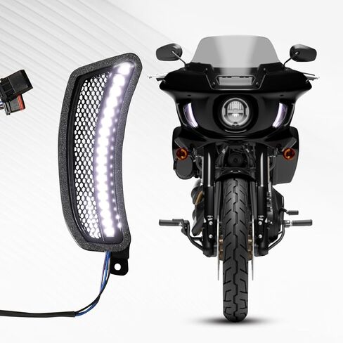 مصباح أمامي للدراجة النارية مزود بفتحة تهوية وإشارة انعطاف LED مصباح أمامي لدراجات Harley Softail Low Rider ST FXLRST 2022-2025/Low Rider El Diablo FXRST 2022 in Kuwait
