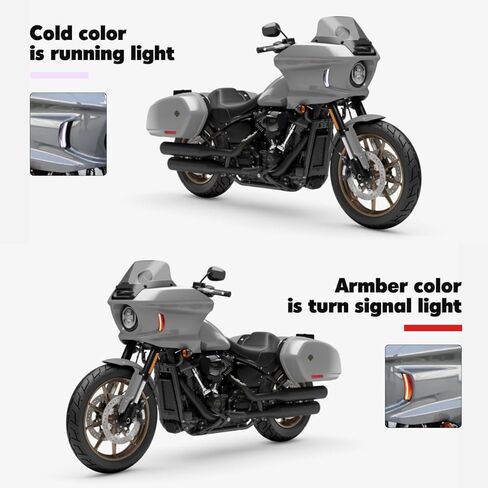 مصباح أمامي للدراجة النارية مزود بفتحة تهوية وإشارة انعطاف LED مصباح أمامي لدراجات Harley Softail Low Rider ST FXLRST 2022-2025/Low Rider El Diablo FXRST 2022 in Kuwait