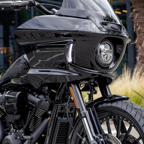 مصباح أمامي للدراجة النارية مزود بفتحة تهوية وإشارة انعطاف LED مصباح أمامي لدراجات Harley Softail Low Rider ST FXLRST 2022-2025/Low Rider El Diablo FXRST 2022 in Kuwait