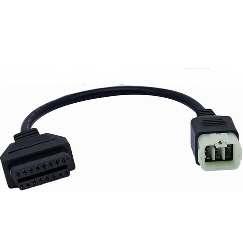 OBDII 6pin to 16pin OBD Diagnostic Cable Motorrad 6 Pin Motorcycle Adapter Moto Connect Compatible for Kawasaki Moto Fit Z900RS/Z800/Z900/Z1000/ZX10R/ZX14R/H2 Motorbike in Kuwait