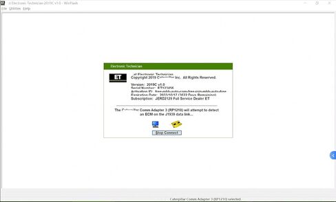 ET3 317-7485 لأداة الماسح الضوئي لمحول الاتصالات Caterpillar للآلة الثقيلة مع 6 + 9 + 14 دبوس وبرنامج 2019C (ET3 مع برنامج 2019C) in Saudi Arabia