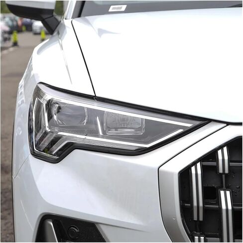 Compatible For Audi Q3 2019 2020 2021 2022 2023 2024 Headlight Cover Transparent Lampshade Headlamp Shell Replace Lens(A Pair) in Saudi Arabia