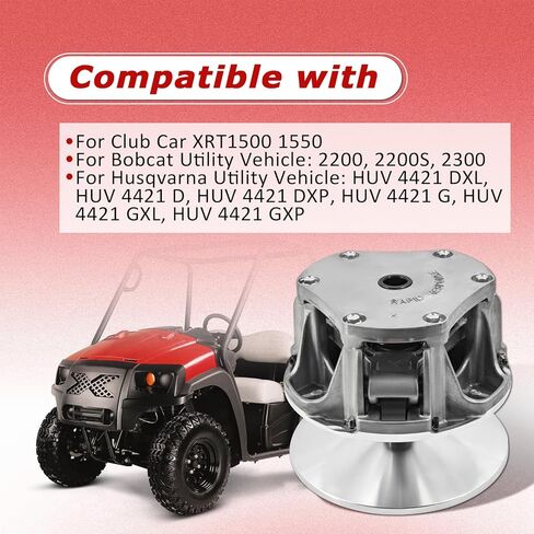 103828101 Drive Clutch Compatible with Club Car DSL XRT 1500 1550 fit for Bobcat 2200 2200S 2300 fit for Husqvarna HUV4421DXL HUV4421DXP HUV4421G HUV4421GXL HUV4421GXP in Kuwait