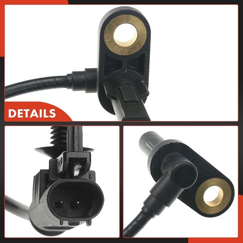 مستشعر سرعة العجلات A-Premium ABS متوافق مع موديلات Nissan & Infiniti - 370Z 2009-2010، G37 2010، 3.7L - السائق الخلفي وجانب الراكب، مجموعة من قطعتين، استبدال # 47901-1BB1A، 47900-1BB1A in Saudi Arabia