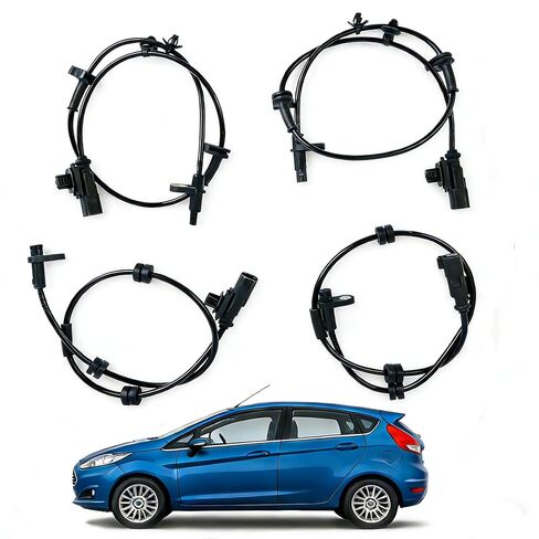 4Pcs ABS Wheel Speed Sensors Compatible for Ford Fiesta 2011-2013 Replace BE8Z-2C204-B BE8Z-2C190-A in Saudi Arabia