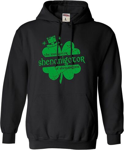 Go All Out Shenanigator Instigator Of Shenanigans St. Pattys Day Mens Women Sweatshirt Hoodie in Saudi Arabia