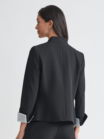 Kasper Women's Organza Trim Three-Button Blazer in Saudi Arabia
