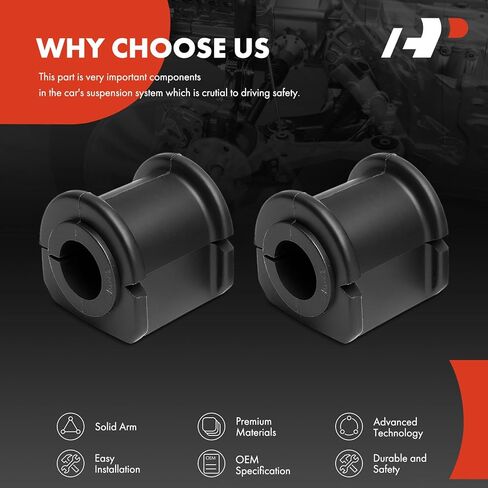 A-Premium 2 x Rear To Frame Sway Bar Bushing Kit, Compatible with Chevrolet Malibu 2004-2011 in Saudi Arabia