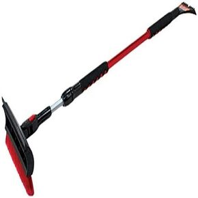 Emsco Bigfoot 60" Telescoping Snowbroom and Ice Scraper - One Touch Pivoting Head and Enhanced Foam Grip in Kuwait