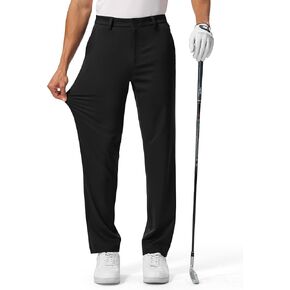 BGOWATU Men's Golf Pants 30"/32"/34" Stretch Casual Dress Pants Lightweight Work Business Trousers with 5 Pockets in Kuwait