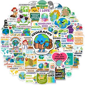 200 PCS Geography Stickers, Vinyl Geography Stickers for Teachers Students Map Lovers, Geographical Decals for Water Bottle Notebook Classroom Reward in Kuwait