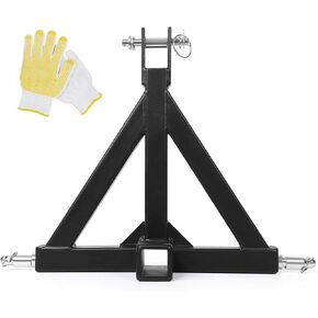 وصلة وصل سريعة ذات 3 نقاط للخدمة الشاقة مع جهاز استقبال وصلة مقطورة مقاس 2 بوصة للجرارات من الفئة 1، ومحول قضيب السحب القوي يناسب كوبوتا ويانمار والمزيد من المعدات الزراعية، فولاذ أسود in Kuwait