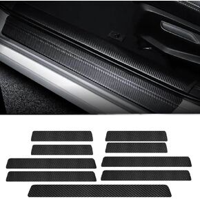 واقي عتبة باب السيارة متوافق مع Honda Accord 2025-2016 LX EX Sport-L & Hybrid Sedan - ملصق حماية عتبة ألياف الكربون المضاد للخدش وواقي حافة دخول الجذع والباب (9 قطع) in Kuwait