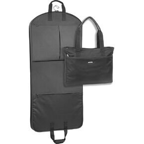 2-piece set, WallyBags 52-inch Garment Bag with Pockets and Women's Travel Tote, Black w/Lining in Saudi Arabia