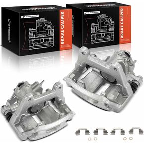 مجموعة فرامل قرصية ممتازة مع دعامة متوافقة مع Audi A4 2005-2006، A4 Quattro 2005-2006، S4 2004-2009 - السائق الخلفي وجانب الراكب، مجموعة من قطعتين in Kuwait