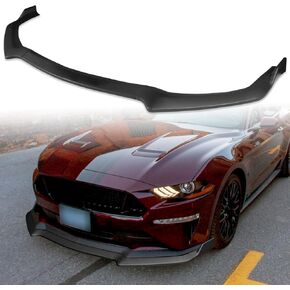 Front Bumper Lip Compatible with 2019-2020 for Ford Mustang Coupe Bullitt 2018-2023 for Ford Mustang Convertible EcoBoost/EcoBoost Premium/GT Premium Matt Black Front Lip in Kuwait