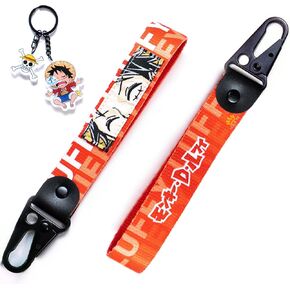 One Piece - Luffy Keystrap and Keychain Bundle - Otaku Gift Set for Anime Fans in Kuwait