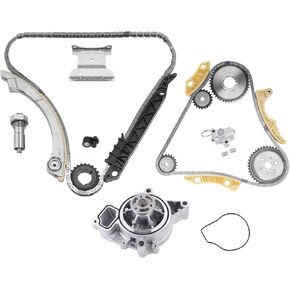 2.4 Timing Chain Kit with Water Pump 9-4201S Compatible with GMC Chevy Buick Equinox Malibu Lacrosse Regal Verano Terrain 2.4L 2.2L 2009-2017 Replace 90537632 24424758 12646783 in Kuwait