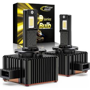 Cougar Motor D-3S/D-3R Fog Bulb,1:1 Size Xenon Fog Lamp 6500K White Light Off-road ATV UTV Use, Built-in Silent Fan, Pack of 2 in Kuwait