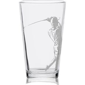 GOLFER & HIS BAG Engraved Pint Beer Glass | Great Drinking Gift Idea for Golfers and Golfing Enthusiasts! in Kuwait
