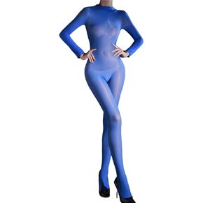 بدلة نسائية من LESOYA بأكمام طويلة، بدلة قطط زيتية لامعة، جوارب حريرية للجسم للنساء in Kuwait