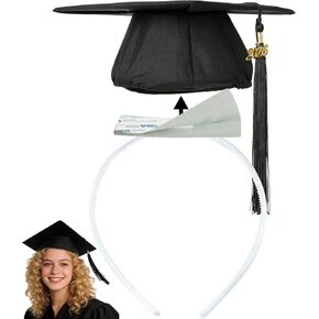 Graduation Cap Headband Insert-Anti-Fall Grad Cap Headband for Curly Hair,Graduation Hat Hair Band Accessories in Kuwait