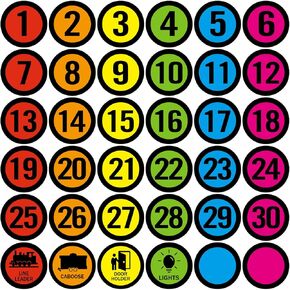 Line up Spots for Classroom Floor- Number Spot Markers Stickers, 36Pcs Floor Numbers for Classroom Lining up Number Stickers for Back to School Kindergarten Preschool Elementary Supplies in Kuwait