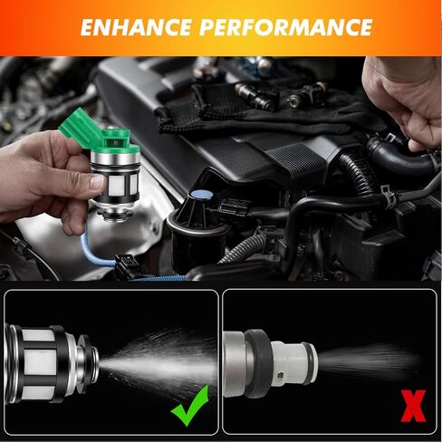 1996-2004 4PCS Fuel Injectors Compatible for Nissan Frontier, Pickup, Xterra 2.4L Replaces 16600-1S700 JS4D-2 in Saudi Arabia
