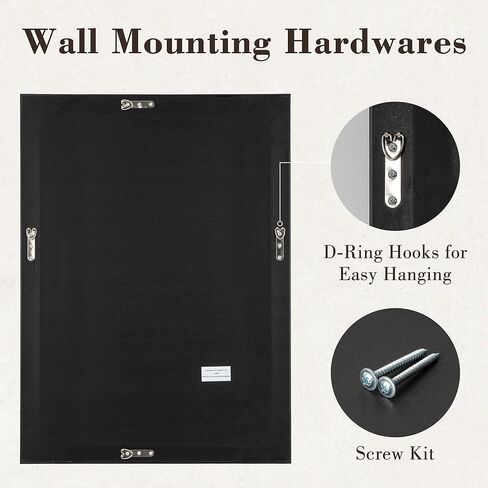 Axeman 22x30 Rounded Rectangular Wall Mirror, Decorative Bathroom Mirror, Traditional Vintage Wall Mounted Mirror with Beaded Frame for Accent Living Room Vanity Bedroom Entryway, Bronze in Kuwait