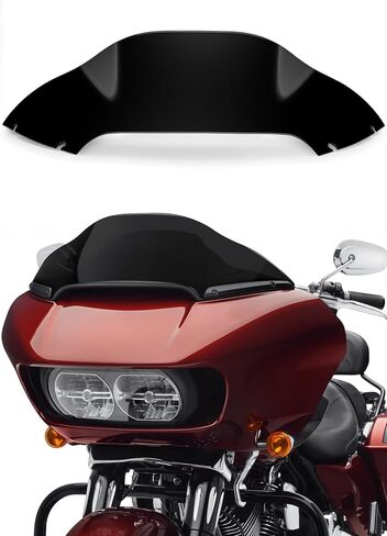 8" Wave Windshield Windscreen Wind Splitter Compatible with Harley Davidson Touring Road Glide 2015-2024,Road Glide 3 RG3 2023-up (Black) in Saudi Arabia