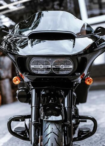 8" Wave Windshield Windscreen Wind Splitter Compatible with Harley Davidson Touring Road Glide 2015-2024,Road Glide 3 RG3 2023-up (Black) in Saudi Arabia