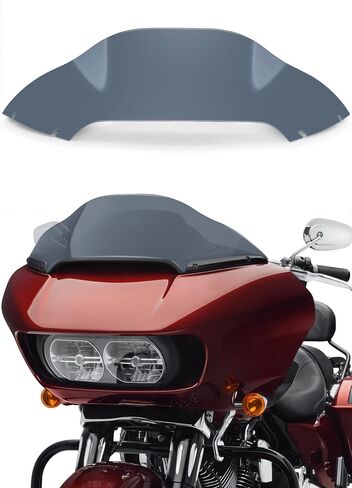 8" Wave Windshield Windscreen Wind Splitter Compatible with Harley Davidson Touring Road Glide 2015-2024,Road Glide 3 RG3 2023-up (Black) in Saudi Arabia