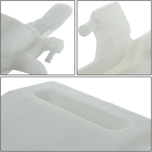 Auto Dynasty GM3014170 Factory Style Car Coolant Overflow Reservoir Tank with Cap Compatible with Chevy Express GMC Savana 1500 2500 3500 4.3L 4.8L 5.3L 6.0L 2003-2017, Bare White in Saudi Arabia