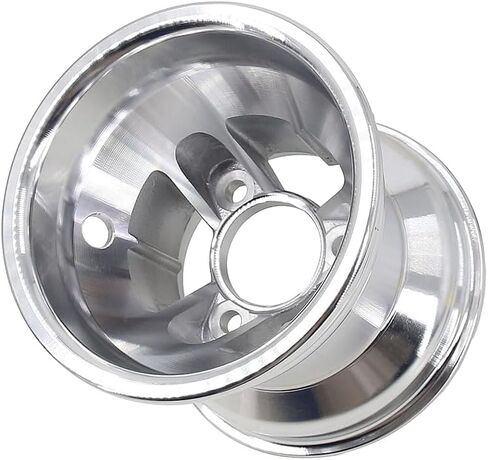 5 Inch Aluminum Front Wheel Rim, Silver, Replacement for Go Karts, UTV, Karting, Dirt Bike, ATV, Quad Bike with 10X4.50-5 Tire in Saudi Arabia