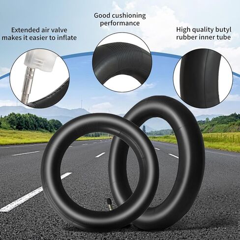9.5x2 Scooter Inner Tube, 9.5 inch Tires Replacement, for Niu KQi3 Sport/Pro/Max Electric Scooter [Thickened] [Valve Extension] [Tire Levers] (2 Pack) in Kuwait