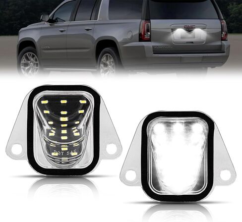 LED License Plate Light Compatible with Cadillac Escalade Chevy Silverado 1500 2500 Suburban Tahoe Tag Light GMC Sierra 1500 2500 3500 Assembly Replacement in Kuwait
