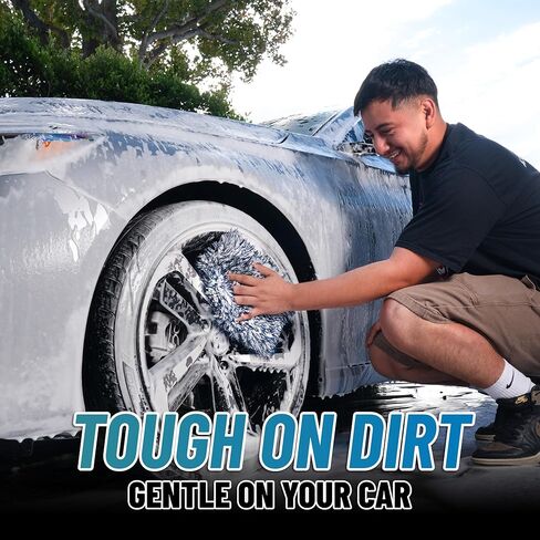 Chemical Guys Dually Wash Pad Microfiber Car Wash Pad Dual Surface Cleaning Pad for Paint Clear Coat Glass Wheels and Exterior Surfaces in Kuwait