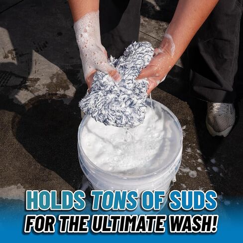 Chemical Guys Dually Wash Pad Microfiber Car Wash Pad Dual Surface Cleaning Pad for Paint Clear Coat Glass Wheels and Exterior Surfaces in Kuwait