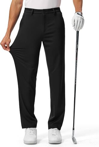 BGOWATU Men's Golf Pants 30"/32"/34" Stretch Casual Dress Pants Lightweight Work Business Trousers with 5 Pockets in Kuwait
