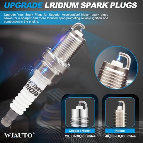 Iridium Spark Plugs 8 Pack, Pre-Gapped Sparkplugs OEM Replacement for Lexus GS430 GX470 LS430 LX470 SC430,Toyota 4Runner Land Cruiser Sequoia Tundra in Kuwait