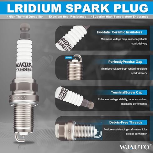Iridium Spark Plugs 8 Pack, Pre-Gapped Sparkplugs OEM Replacement for Lexus GS430 GX470 LS430 LX470 SC430,Toyota 4Runner Land Cruiser Sequoia Tundra in Kuwait