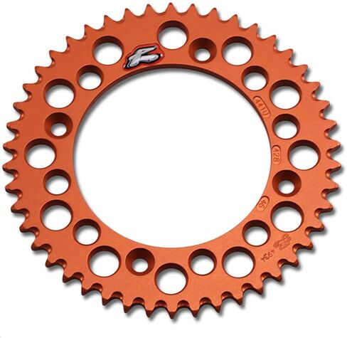 Renthal 224U-520-50GPOR Rear Sprockets - Orange / 50T in Saudi Arabia
