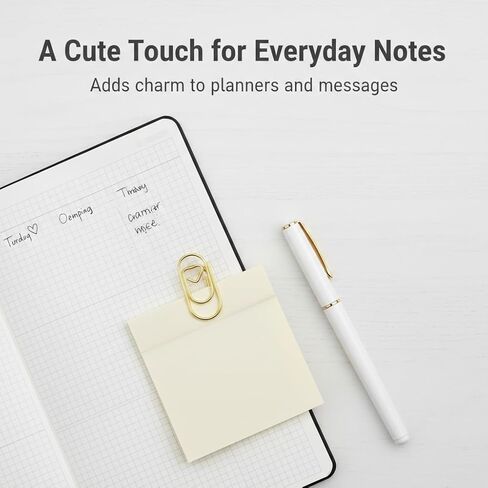 200 Pcs Heart Paper Clips, Wedding Invite Paper Clips, Cute Decorative Office Supplies for Home School Wedding Organizers in Kuwait