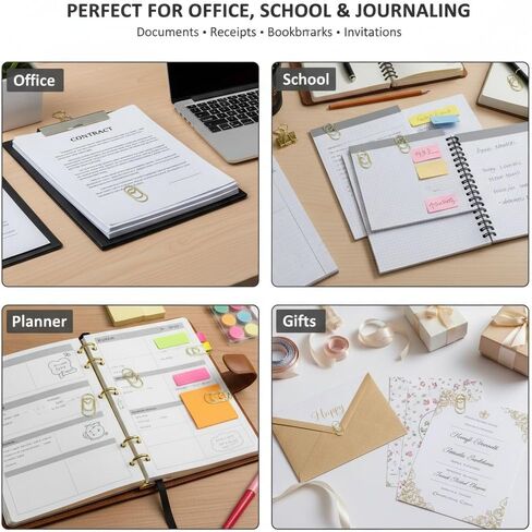 200 Pcs Heart Paper Clips, Wedding Invite Paper Clips, Cute Decorative Office Supplies for Home School Wedding Organizers in Kuwait